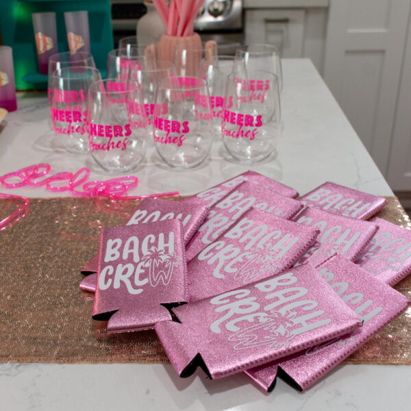 Scottsdale before the veil bachelorette party theme boule table top by Brides and Baches.