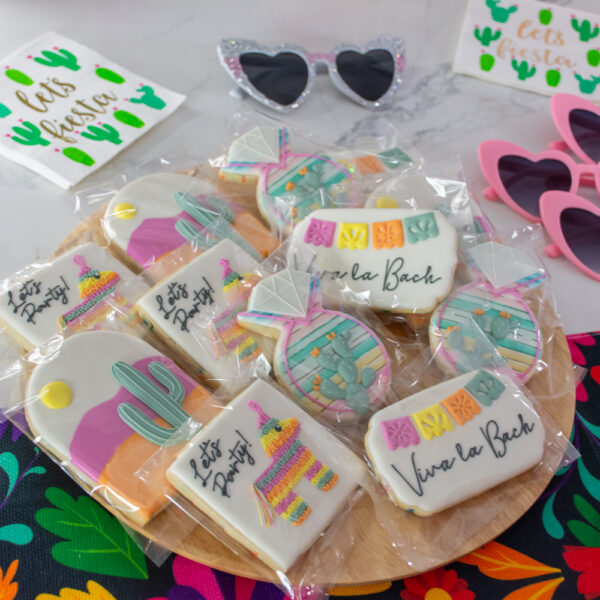 Viva La Bach bachelorette theme cookies from Brides and Baches.