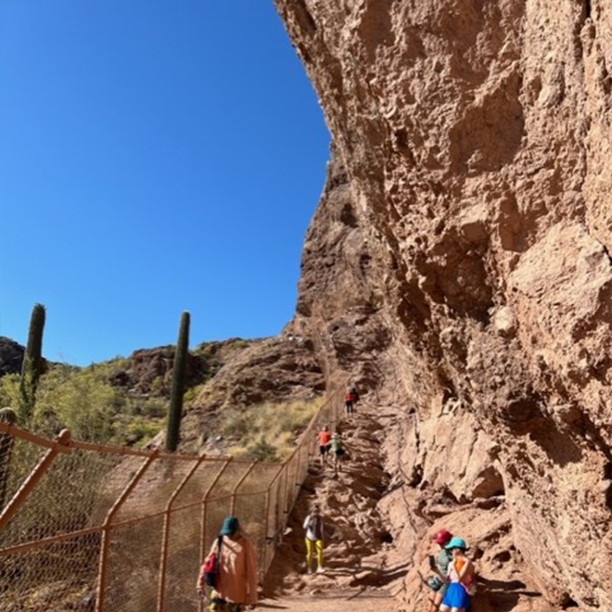 Bachelorette party hikes are perfect at Camelback Mountain.