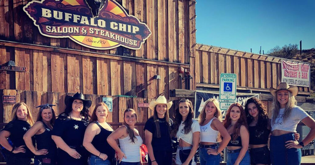 Buffalo chip saloon cave creek arizona, the perfect place for bachelorette parties.